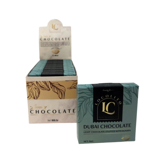 LOCOLITO DUBAI CHOCOLATE 80 GR  LOCOLITO DUBAI CHOCOLATE 80 GR