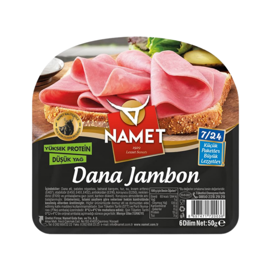 NAMET JAMBON DANA DİLİMLİ 50 GR 