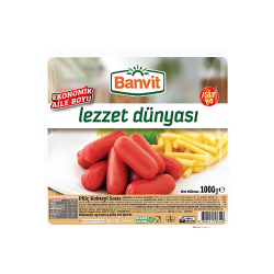 BANVİT SOSİS PİLİÇ KÖRPE 1000 GR * 12 -İADE YOKTUR