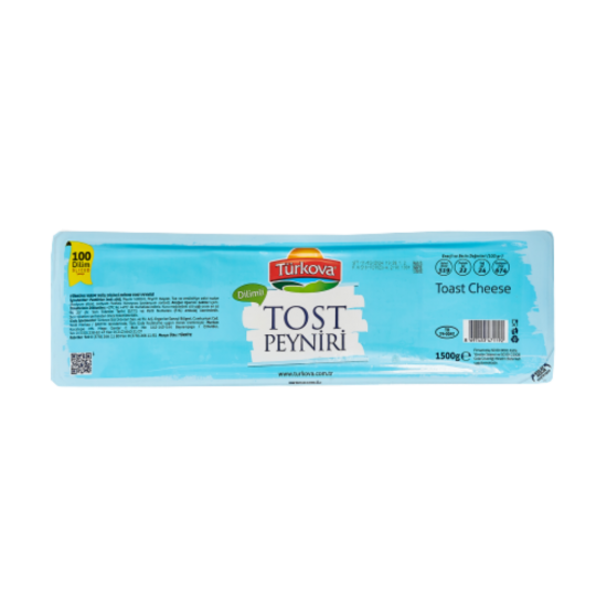 TÜRKOVA TOST PEYNİRİ DİLİMLİ 1500 GR  TÜRKOVA TOST PEYNİRİ DİLİMLİ 1500 GR