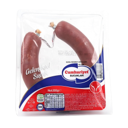 CUMHURİYET DANA SUCUK TEKLİ KVT 300 GR  CUMHURİYET DANA SUCUK TEKLİ KVT 300 GR
