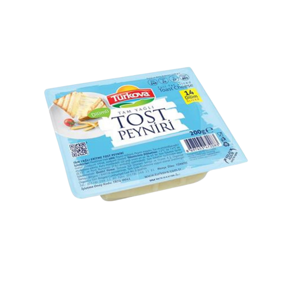 TÜRKOVA TOST PEYNİRİ DİLİMLİ 200 GR 