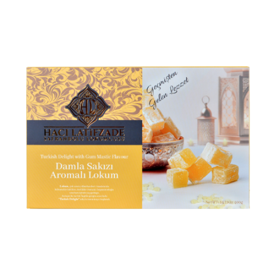 H.LATİFZADE LOKUM DAMLA SAKIZI AROMALI 400 GR 