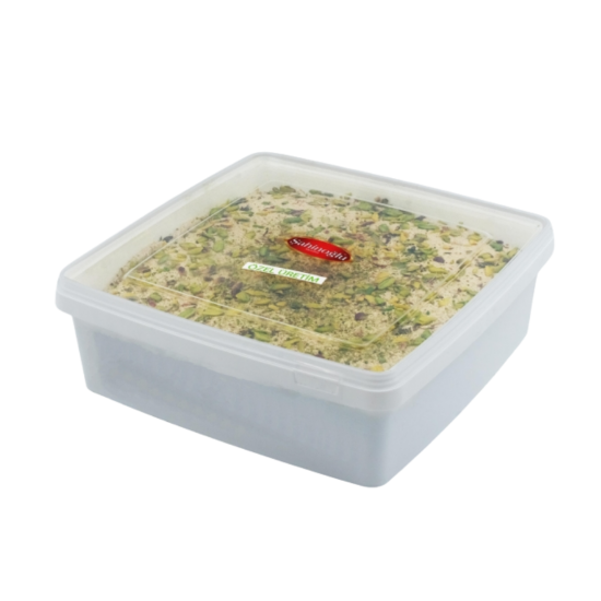 ŞAHİNOĞLU HELVA FISTIKLI ÖZEL TAVA 4 KG  ŞAHİNOĞLU HELVA FISTIKLI ÖZEL TAVA 4 KG