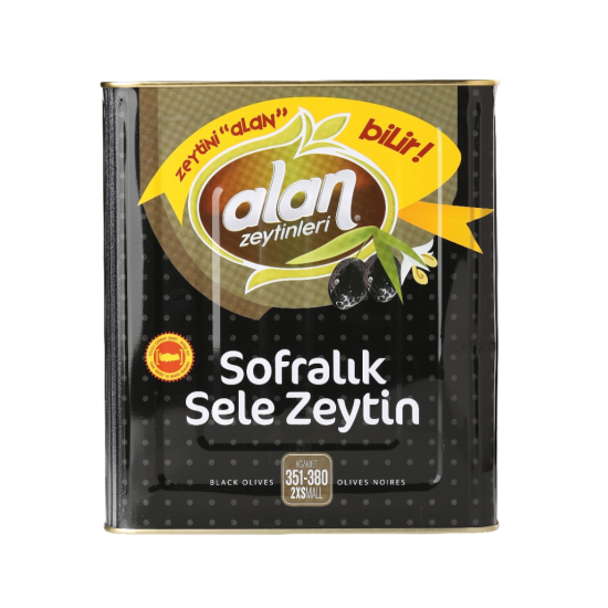 ALAN SİYAH ZEYTİN  KURU SELE (351-380 KLB) 9 KG
