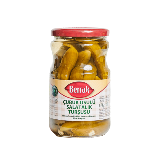 BERRAK TURŞU SALATALIK ÇUBUK 670 ML  BERRAK TURŞU SALATALIK ÇUBUK 670 ML