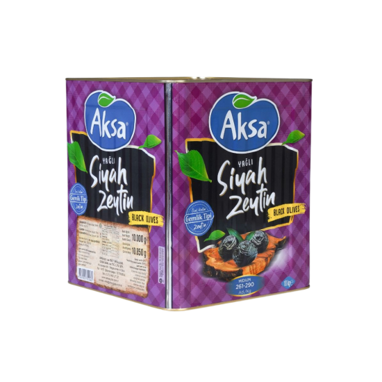 AKSA SİYAH ZEYTİN 260-320  BORDO TNK  10 KG