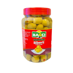 BAĞCI YEŞİL ZEYTİN BİBERLİ 700 GR  BAĞCI YEŞİL ZEYTİN BİBERLİ 700 GR