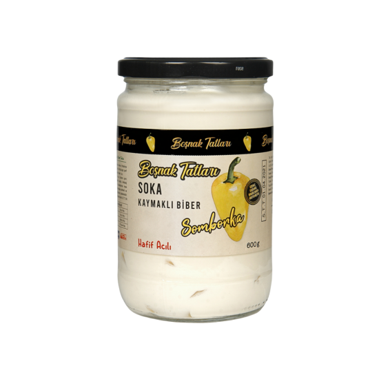 BOŞNAK SOKA KAYMAKLI BİBER 580 GR 