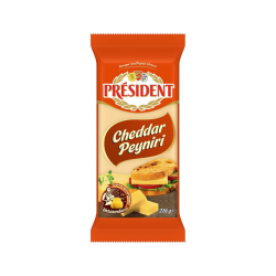 PRESİDENT CHEDDAR PEYNİR 220 GR  PRESİDENT CHEDDAR PEYNİR 220 GR
