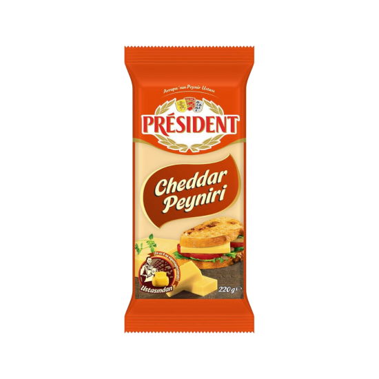 PRESİDENT CHEDDAR PEYNİR 220 GR 