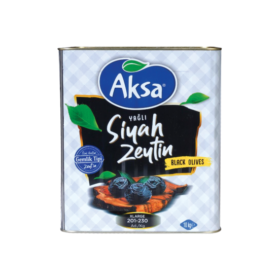 AKSA SİYAH ZEYTİN 181-210 GURME 10 KG