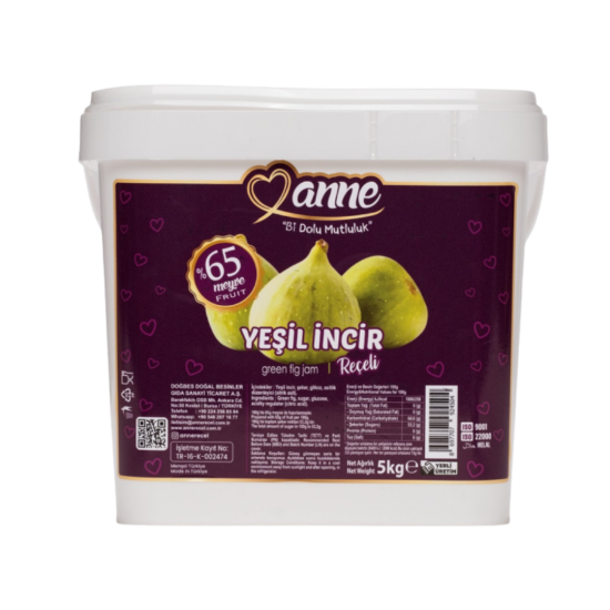 DOĞBES ANNE REÇELİ YEŞİL İNCİR 5 KG 