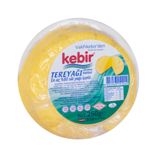 KEBİR TEREYAĞ TUZSUZ 250 GR 