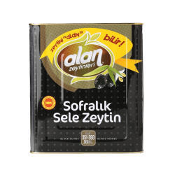 ALAN SİYAH ZEYTİN  KURU SELE (351-380 KLB) 9 KG ALAN SİYAH ZEYTİN  KURU SELE (351-380 KLB) 9 KG
