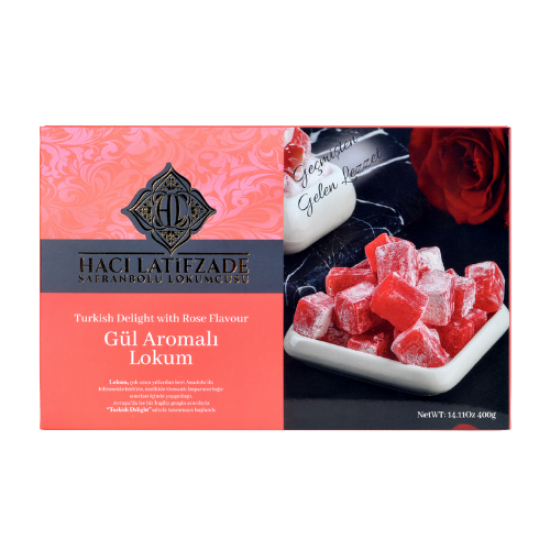 H.LATİFZADE LOKUM GÜL AROMALI 400 GR 