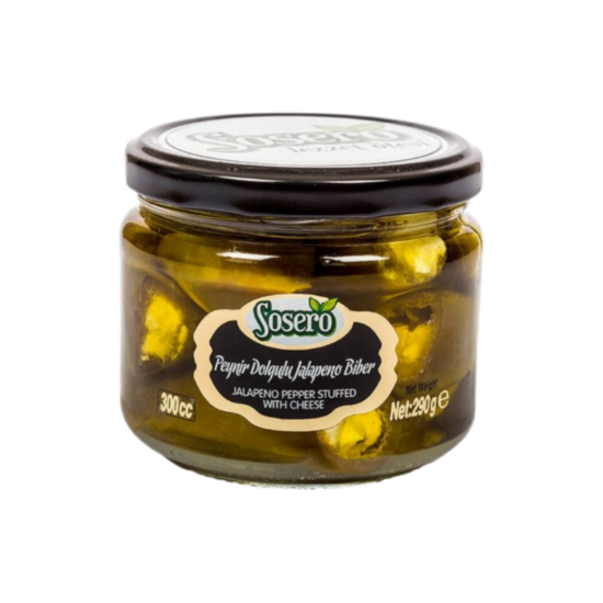 SOSERO JALEPONE BİBER CAM 300 GR SOSERO JALEPONE BİBER CAM 300 GR