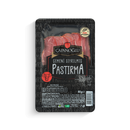 ÇAPANOĞLU PASTIRMA DİLİMLİ 80 GR * 8