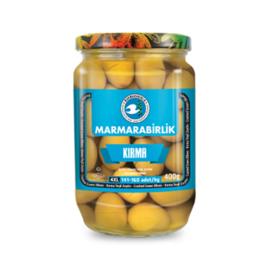 MARMARA BİRLİK  YEŞİL ZEYTİN KIRMA 400 GR 