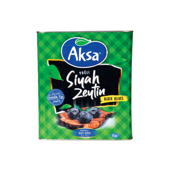 AKSA SİYAH ZEYTİN 320-380 YEŞİL TNK 10 KG