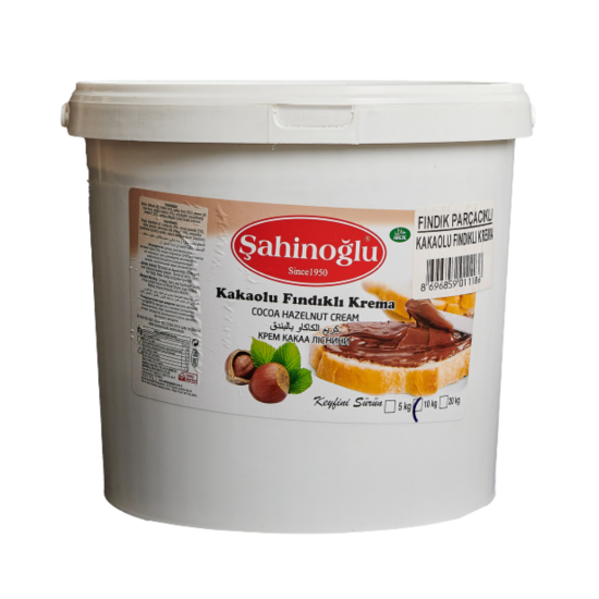ŞAHİNOĞLU FINDIK PARÇACIKLI ÇOKOKREM 10 KG ŞAHİNOĞLU FINDIK PARÇACIKLI ÇOKOKREM 10 KG