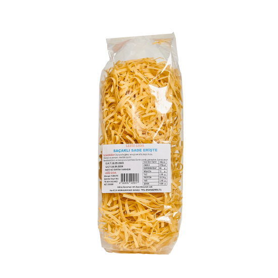 LEZİZ SAÇAKLI SADE ERİŞTE 350 GR 