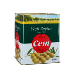 CEM YEŞİL ZEYTİN KOKTEYL 111-140 10 KG  CEM YEŞİL ZEYTİN KOKTEYL 111-140 10 KG
