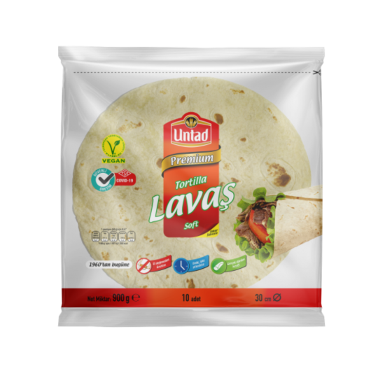 UNTAD PREMİUM TORTİLLA LAVAŞ 30 CM 900 GR 