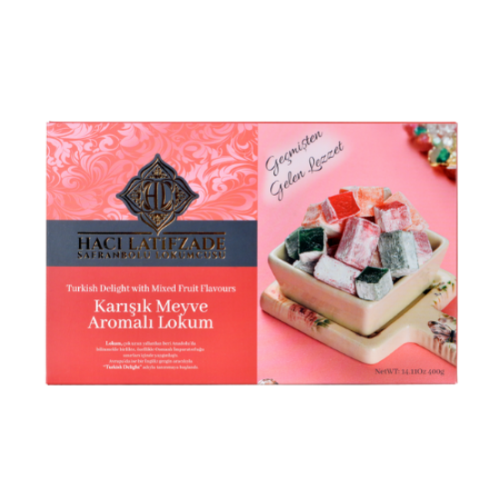 H.LATİFZADE LOKUM KARIŞIK MEY.AROMALI 400 GR 