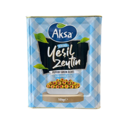 AKSA YEŞİL ZEYTİN BİBERLİ (201-230) 10 KG  AKSA YEŞİL ZEYTİN BİBERLİ (201-230) 10 KG