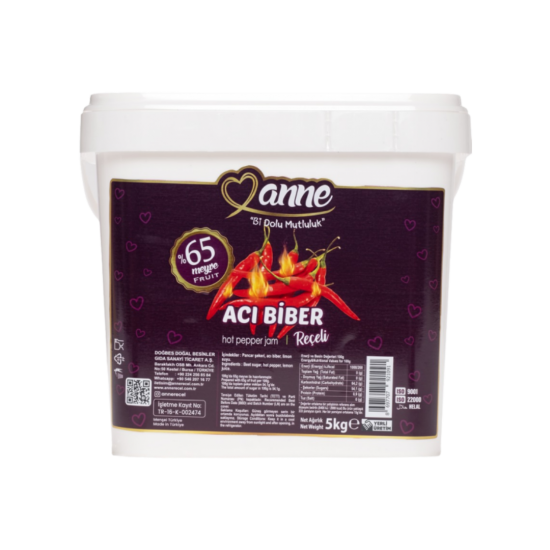 DOĞBES ANNE REÇELİ ACI BİBER 5 KG 