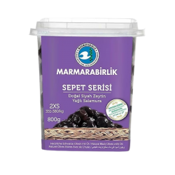 MARMARA BİRLİK  SİYAH ZEYTİN SEPET SERİ 800 GR 
