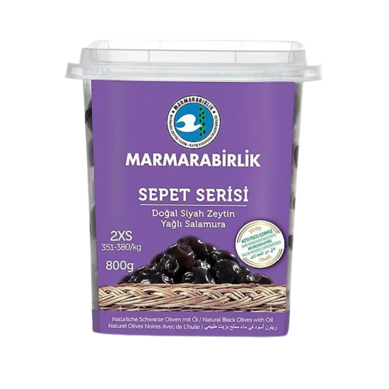 MARMARA BİRLİK  SİYAH ZEYTİN SEPET SERİ 800 GR 