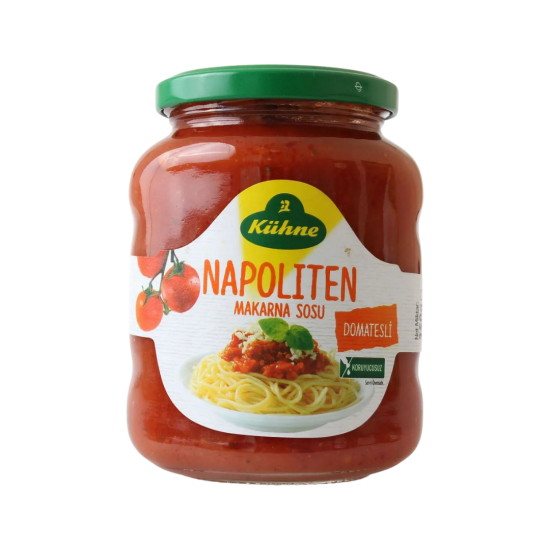 KÜHNE MAKARNA SOS NAPOLİTEN CAM 370 ML  KÜHNE MAKARNA SOS NAPOLİTEN CAM 370 ML