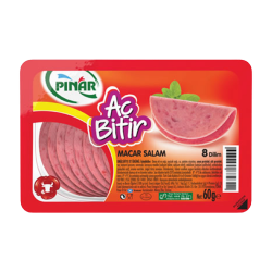 PINAR AÇ BİTİR MACAR SALAM (KOLİ İÇİ 15 ADET)
