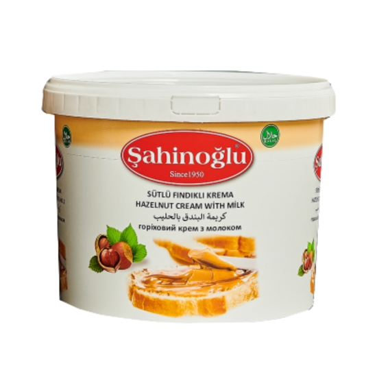 ŞAHİNOĞLU FINDIK KREMASI BEYAZ 5 KG  ŞAHİNOĞLU FINDIK KREMASI BEYAZ 5 KG