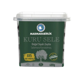 MARMARA BİRLİK SİYAH ZEYT KURU SELE 400 GR MARMARA BİRLİK SİYAH ZEYT KURU SELE 400 GR