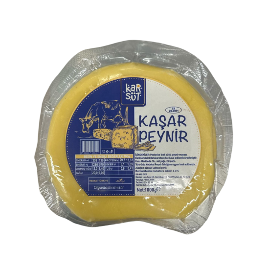 ERZURUM OVASI KELLE KAŞAR PEYNİRİ 1000 GR 