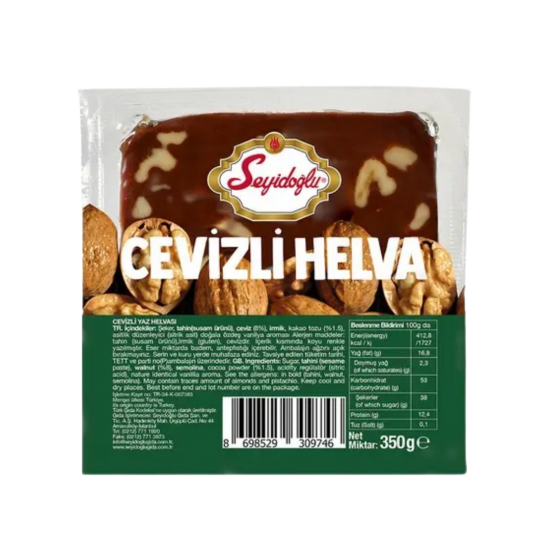 SEYİDOĞLU HELVA CEVİZLİ VAKUMLU 350 GR 