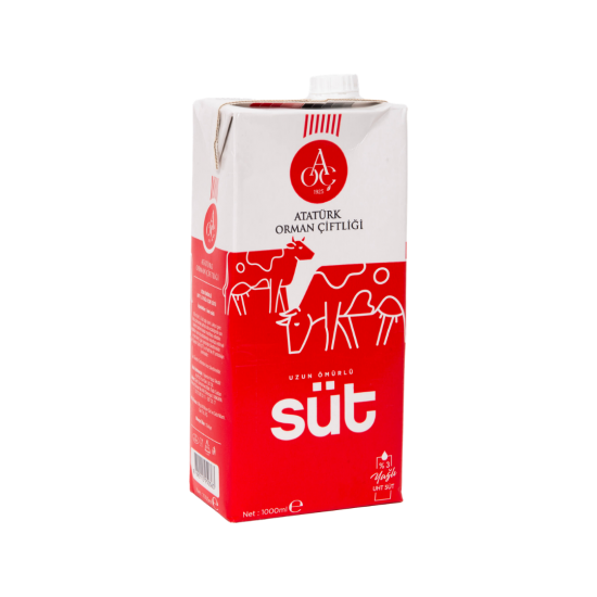 A.O.Ç. UHT TAM YAĞLI SÜT (%3) 1000 ML 