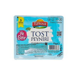 TÜRKOVA TOST PEYNİRİ DİLİMLİ 75 GR 