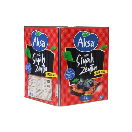 AKSA SİYAH ZEYTİN 290-350 KIRMIZI TNK  10 KG