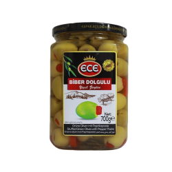ECE YEŞİL ZEYTİN BİBERLİ 700 GR  ECE YEŞİL ZEYTİN BİBERLİ 700 GR