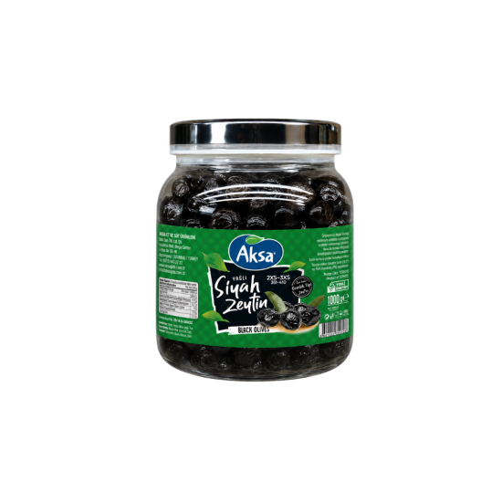 AKSA SİYAH ZEYTİN 351-410 1000 GR 