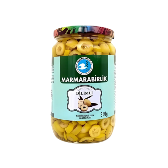 MARMARA BİRLİK YEŞİL ZEYTİN DİLİMLİ 350 GR 