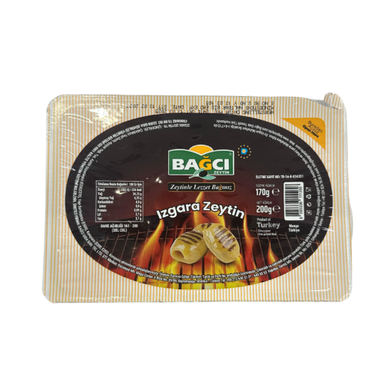 BAĞCI YEŞİL ZEYTİN IZGARA PAKET 200 GR 