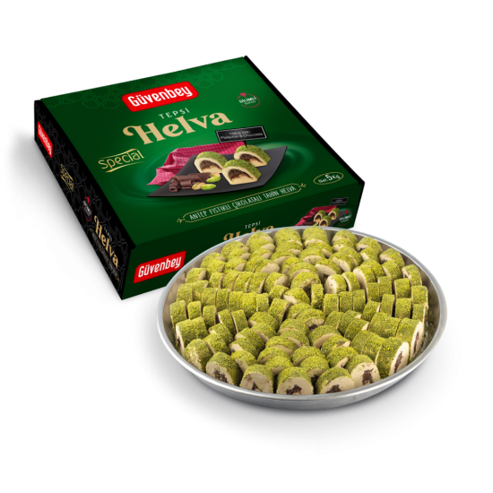 GÜVENBEY HELVA FIS. ÇİKOLATA SPECIAL DİLİM 5 KG  GÜVENBEY HELVA FIS. ÇİKOLATA SPECIAL DİLİM 5 KG