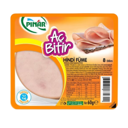 PINAR AÇ BİTİR HİNDİ SALAM FÜME 60 GR  PINAR AÇ BİTİR HİNDİ SALAM FÜME 60 GR