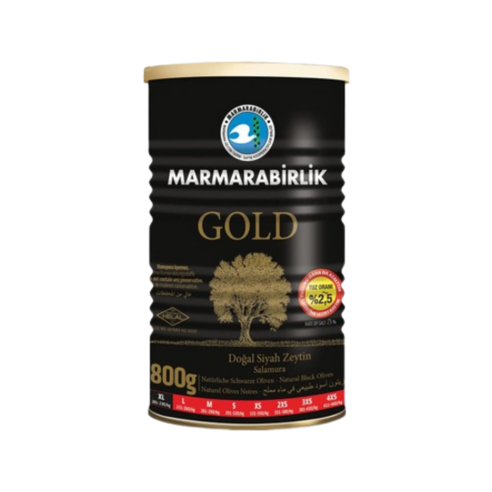 MARMARA BİRLİK  SİYAH ZEYTİN GOLD 800 GR  MARMARA BİRLİK  SİYAH ZEYTİN GOLD 800 GR