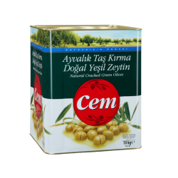 CEM YEŞİL ZEYTİN TAŞKIRMA AYVALIK 291-350 10 KG  CEM YEŞİL ZEYTİN TAŞKIRMA AYVALIK 291-350 10 KG